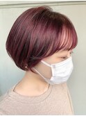 ベリーピンクショートボブ