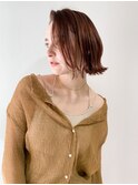 モテ髪ショートヘア×艶グレージュカラー