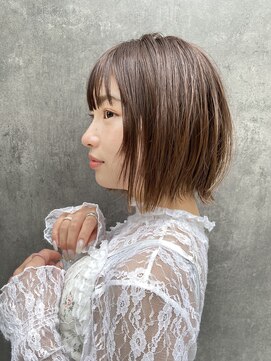 ロンド ストラーダ 心斎橋(Lond strada) シルキーベージュ×グレージュカラー【髪質改善/縮毛矯正】