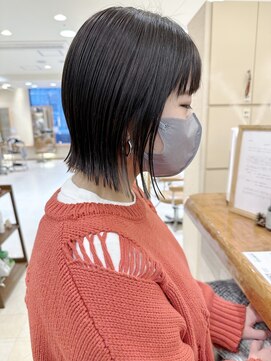 モリオ フロム ロンドン サッポロファクトリー店(morio FROM LONDON) 【morio札幌】札幌ボブ　大人かわいい黒髪ぱつっとボブ