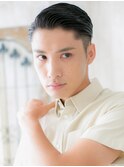 七三オールバックでビジネスも◎大人ツーブロックヘアE越谷