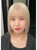 ディーン 岡崎店(DEAN) ミルクティーベージュダブルカラーインナーカラーケアブリーチ