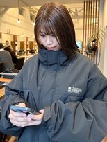 モク 大阪梅田店(MOK)&nbsp;【王道かわいい】切りっぱなしボブ