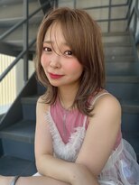 モナバイルーブル(MONA by Louvre)&nbsp;【MONA】レイヤーボブ/ハイトーンカラー/ミルクティーベージュ