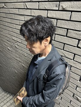 エトネ ヘアーサロン 仙台駅前(eTONe hair salon) men's perm【刈り上げマッシュ×ニュアンスパーマ】