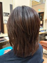 トウカ 船橋駅前店(TOUKA)&nbsp;ミディアムレイヤーカット/髪質改善トリートメント/白髪染め