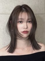 ステイゴールド(STAYGOLD)&nbsp;レイヤーカット 透明感カラー アッシュブラウン 顔周りカット