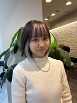 ヴィオットバイサロン(Viot by Salon)&nbsp;インナーカラー/ミニボブ/重め前髪パッツン