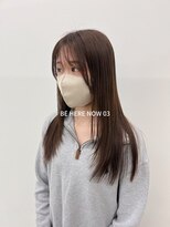 ビーヒアナウ N゜03 金沢駅西店(BE HERE NOW) 【韓国ヘア/レイヤーカット/アッシュベージュ】