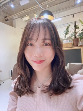 ヘアリゾート粋 リマ 銀座店(lima) 全体カール/ミディアムレイヤー/まろやかブラウンベージュ