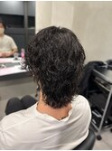 ウルフカット×波巻きパーマ（名古屋/栄/メンズ）