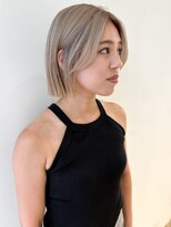 シテン(SITEN)&nbsp;ホワイトブロンド/くすみベージュ/姫カットレイヤー