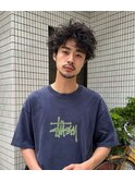 少し長めのスパイキーショートパーマ