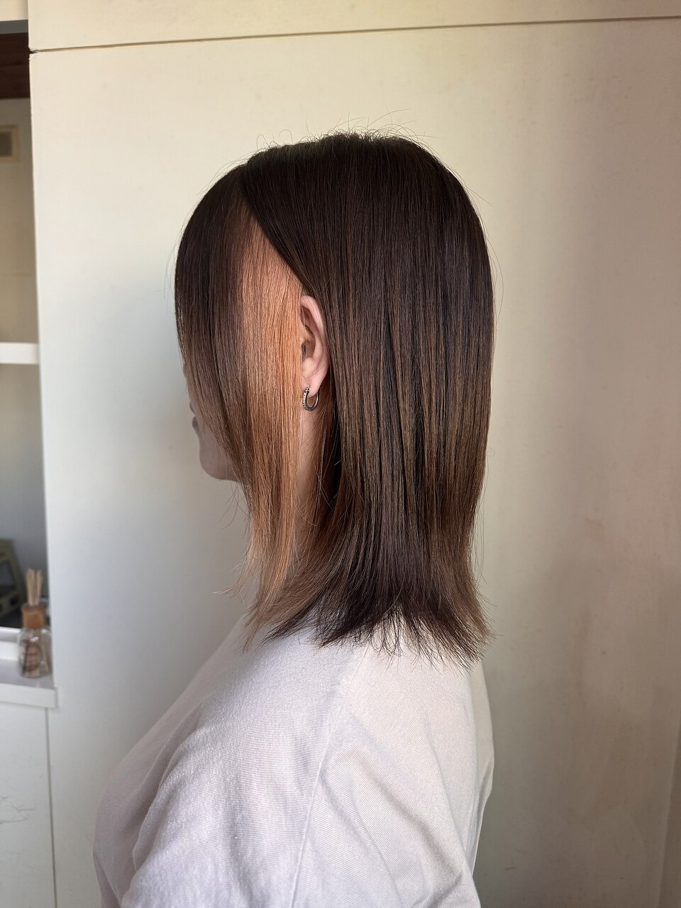 新品 人毛 夏に嬉しい インナーカラー ブラウン スーパーロング M 新品 人毛 夏に嬉しい インナーカラー ブラウン スーパーロング M