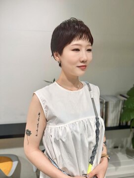 クリアーオブヘアー 栄南店(CLEAR of hair) ベリーショート×赤髪/RIHO