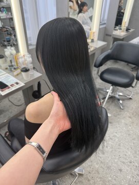 ボタン ハカタ(VOTAN hakata) 【福岡美容室/小山田】黒染めなしのブルーブラック