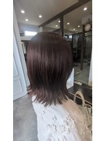 グランヘアー 豊岡店(GRAN HAIR) #ピンクベージュ#オイルカラー#外はね#ボブウルフ