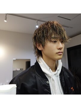 メンズバイココテラス 豊中(men's by cocoterace) 波巻きウルフパーマ