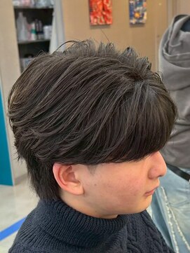 ダズルヘアラッシュ(DAZZLE hair RUSH) 名古屋毛流れセンターパートニュアンスパーマフェザーパーマ30代