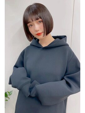 髪質改善/大人ガーリー/似合わせカット/ショートボブ前髪/仙台