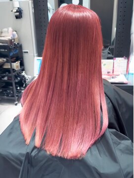 艶ピンク/ブリーチ/ケアブリーチ/派手髪/推しカラー/仙台/広瀬通