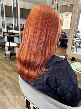 オレンジベージュオレンジブラウンピンクオレンジブリーチカラー