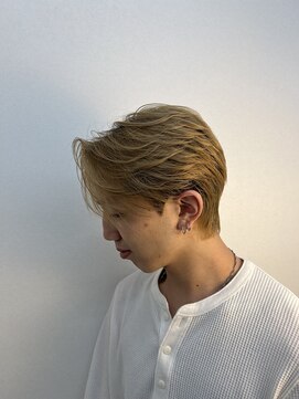 ステージ(STAGE) ダウンパーマ　センターパート　ニュアンスパーマ