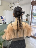 キートス 高知店(kiitos) カチモリ×編みおろし×リボン