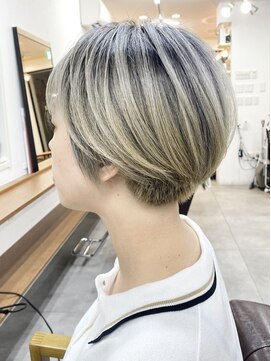 ランプ(Lamp) くびレイヤー グレーベージュ 白髪染め 白髪ぼかし 髪質改善