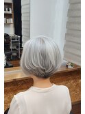 やわらか大人ボブ髪質改善白髪染めハイライト30代40代東久留米