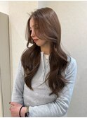 ブリーチなしダブルカラー、柔らかベージュ