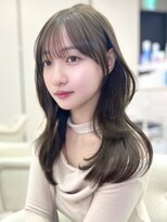 アディション 新宿(ADITION)&nbsp;新宿人気！艶カラー×前髪カットミディアムレイヤー髪質改善k
