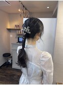 お呼ばれヘア