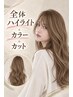 全体ハイライト＋カラー＋カット ☆￥14,600→￥13,900