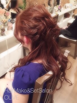 オリーブ(OLIVE) Olive＊ふんわりハーフアップ