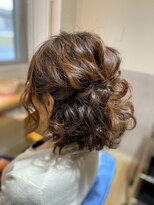 ヘアデザイン ディクト(hair design D.c.t) [D.c.t]平田ヒデカズ ボブのハーフアップアレンジ