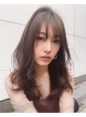 大人ナチュラル動くレイヤー×毛先だけパーマ