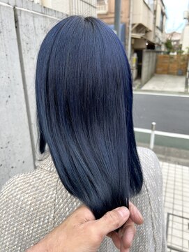 アッシュ 祐天寺店(Ash) ツヤツヤなネイビーブルー