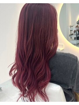 アイニ 天王寺アポロ店(aini) チェリーピンク/ダブルカラー/髪質改善/トリートメント/天王寺