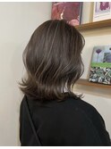 グレージュハイライト レイヤー ミディアム 学芸大学