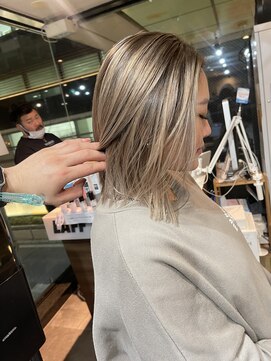 ラフ(LAFF) #黒髪#ボブルフ#ネビージュ#小顔#ワンレン