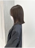 YOKE 切りっぱなしボブタイトボブ結べるボブダークグレージュ