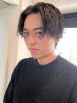 エクシア 西梅田店(EXCIA)&nbsp;【ウェットな質感が◎】センターパート×パーマ
