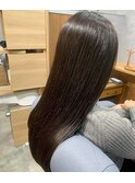 ツヤ髪ストレート/アッシュブラック20代30代40代◎