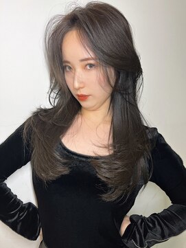 ザシェノンアオヤマ(THE CHAINON AOYAMA) 髪質改善顔周りレイヤーワンホンレイヤーカット韓国ヘア