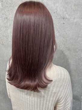 ククナ(kukuna) ミディアム×ピンクブラウン