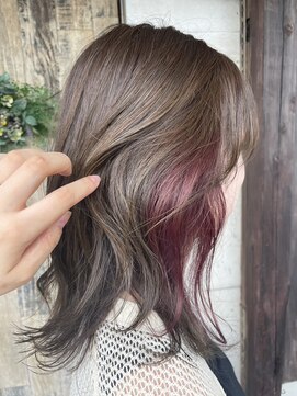 タエビスアリッサム(Taebis Alyssum) イヤリングカラー♪オリーブ×ピンク