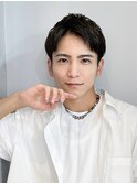 メンズショートアップバングツーブロック☆横浜