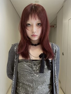 カシェ ホリエ(CACHE HORIE) ボルドーカラー / レイヤーカット / 前髪