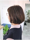 ナチュラルボブ　ワンカールパーマ